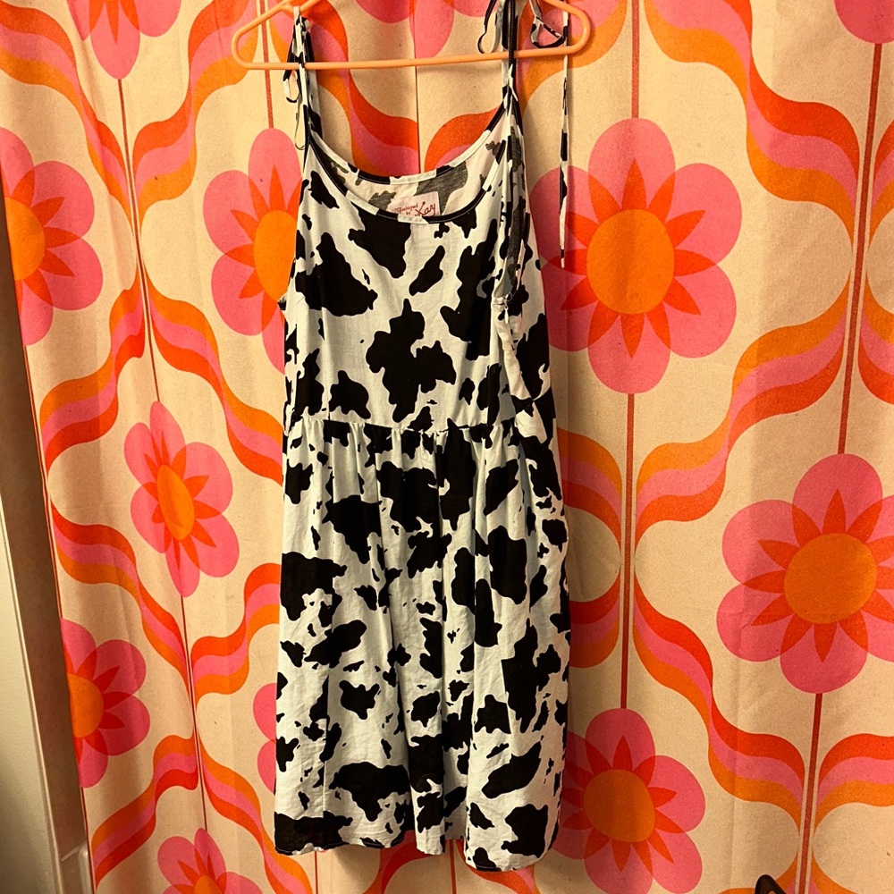 Tuesday of California cow print dress